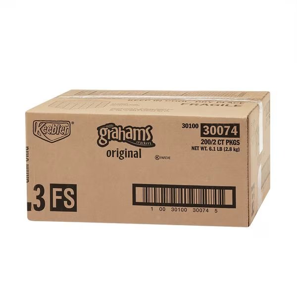 Keebler Original Grahams Crackers 2 Crackers, PK200, Keebler, Mfr#: 3010030074